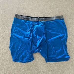 .Hanes Blue Boxer Briefs Ultimate Comfort size 3X